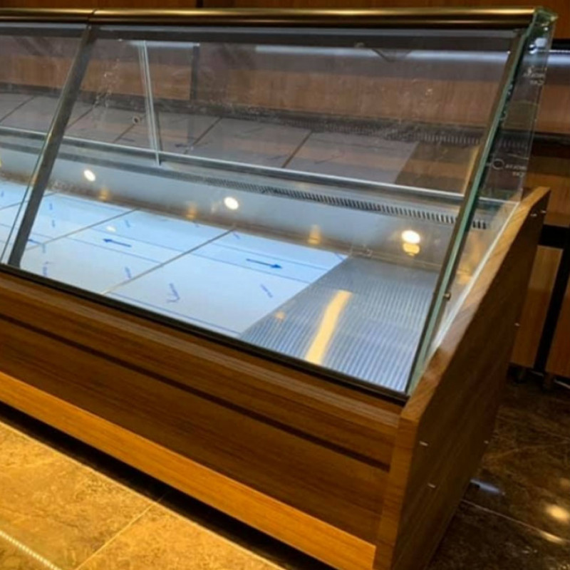 Özel Üretim Şarküteri Dolabı Mobilya Desenli 300X120X125 - Madrid 